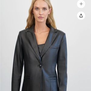 Elsa Hosk x 4th Reckless vegan leather blazer
